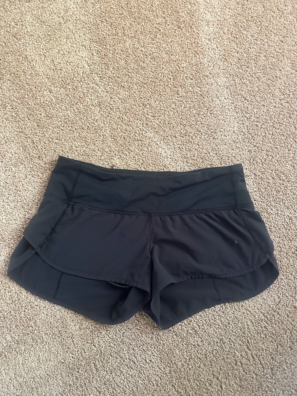 lululemon athletica Black Layered Running Shorts
